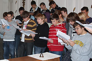 Chorreise 2009 des Goethe-Gymnasiums unter Leitung von Astrid Demattia